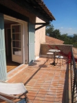 chambre rouge - balcon