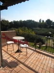 chambre rouge - balcon